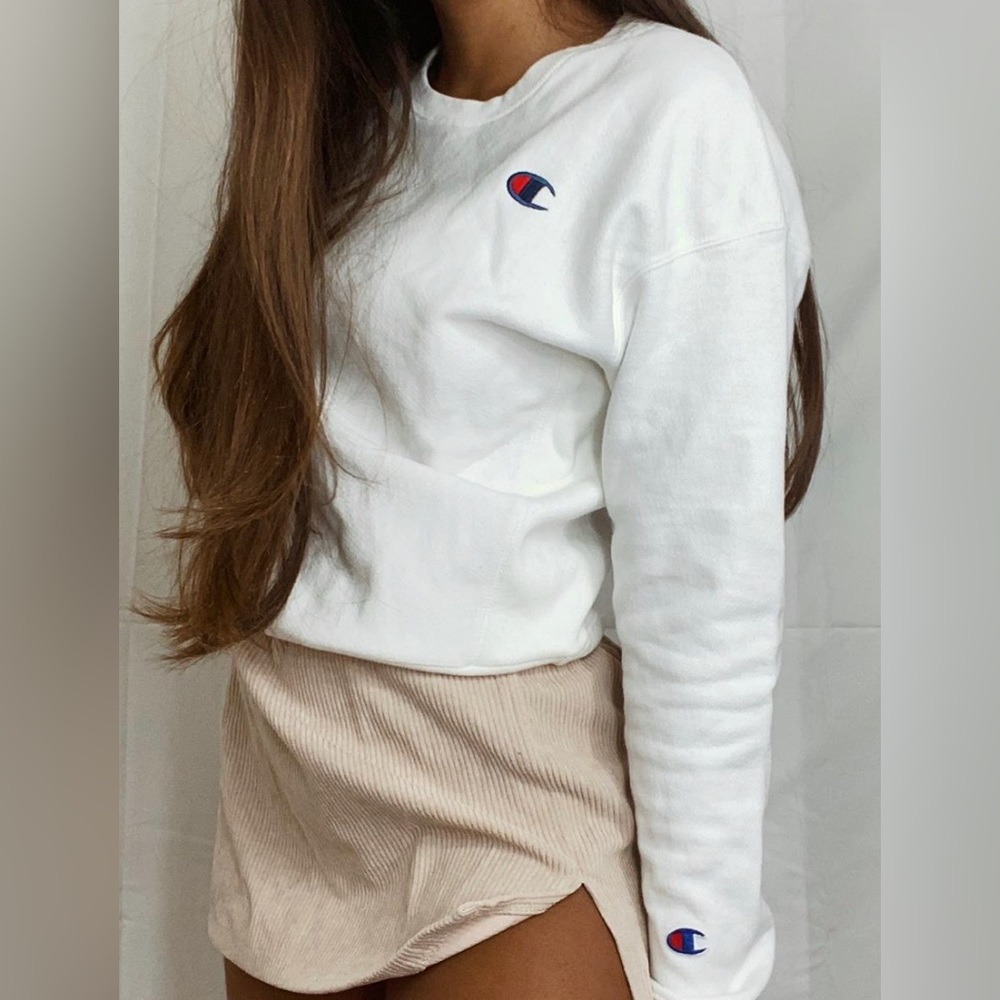 White champion crewneck